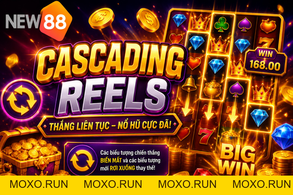 Cascading Reels Là Gì? Tìm Hiểu Cơ Chế Thác Nước Trong Game Nổ Hũ
